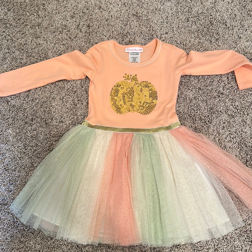 Bonnie Jean Pumpkin Tutu dress